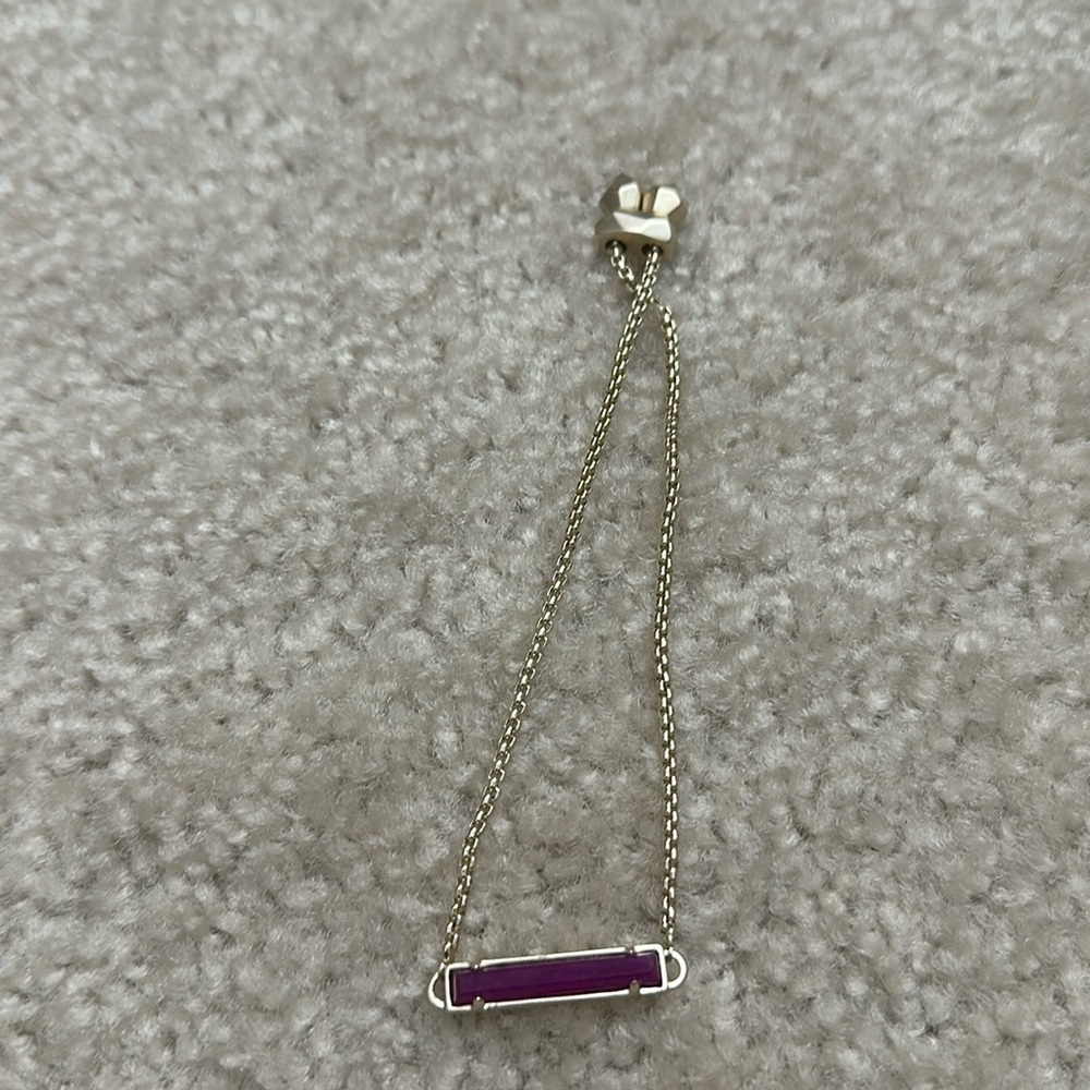 Kendra Scott purple and gold bracelet